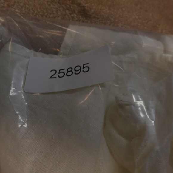 Ralph Lauren Top Linen Peplum White Cotton Corset Tank Size M Boho Cottagecore - Picture 9 of 9